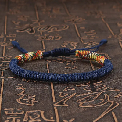 Tibetan Buddhist Bracelet Unisex Handmade Braided King Kong Knot Colorful String Bracelets for Women Men Lovers Lucky Jewelry