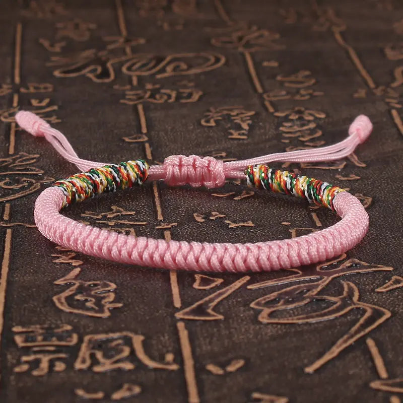 Tibetan Buddhist Bracelet Unisex Handmade Braided King Kong Knot Colorful String Bracelets for Women Men Lovers Lucky Jewelry