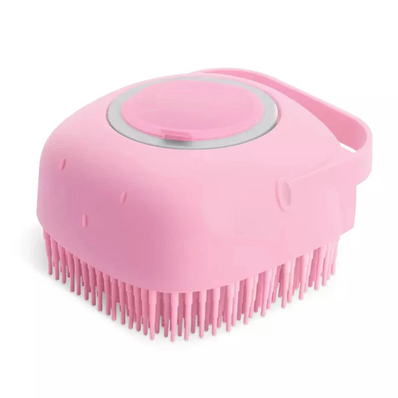 Pet Dog Cat Bath Brush 2-in-1 Pet SPA Massage Comb Soft Silicone Pet Shower Hair Grooming Cmob Dog Cleaning Tool Pet Supplies - WTN Essentials 
