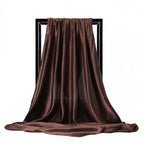 Luxury Satin Silk Feel Scarf for Women Hijab Shawl & Head Wrap