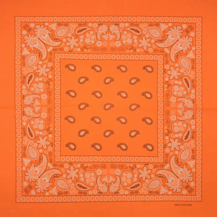 New Design Fashion Hip Hop Cotton Bandana Square Cashew Scarf Headband Tie Dye Black Red Paisley Gifts For Women/Men/Boys/Girls