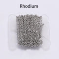 5 m/lot Gold/Bronze Plated Necklace Chain For Jewelry Making Findings DIY Necklace Chains Materials Handmade Supplies
