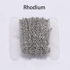 5 m/lot Gold/Bronze Plated Necklace Chain For Jewelry Making Findings DIY Necklace Chains Materials Handmade Supplies