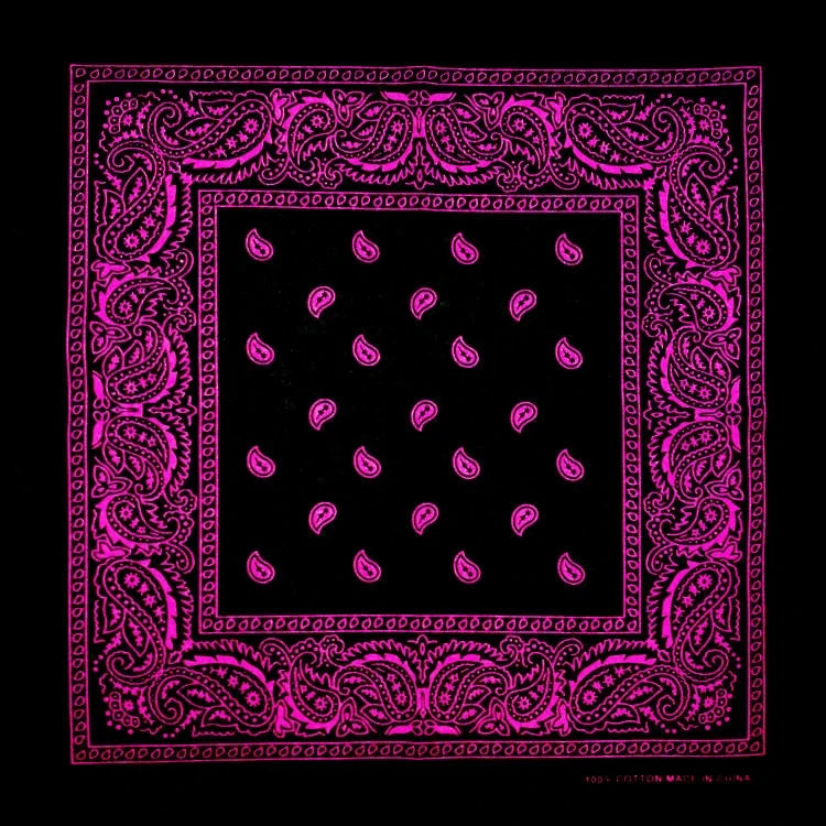 New Design Fashion Hip Hop Cotton Bandana Square Cashew Scarf Headband Tie Dye Black Red Paisley Gifts For Women/Men/Boys/Girls