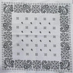New Design Fashion Hip Hop Cotton Bandana Square Cashew Scarf Headband Tie Dye Black Red Paisley Gifts For Women/Men/Boys/Girls
