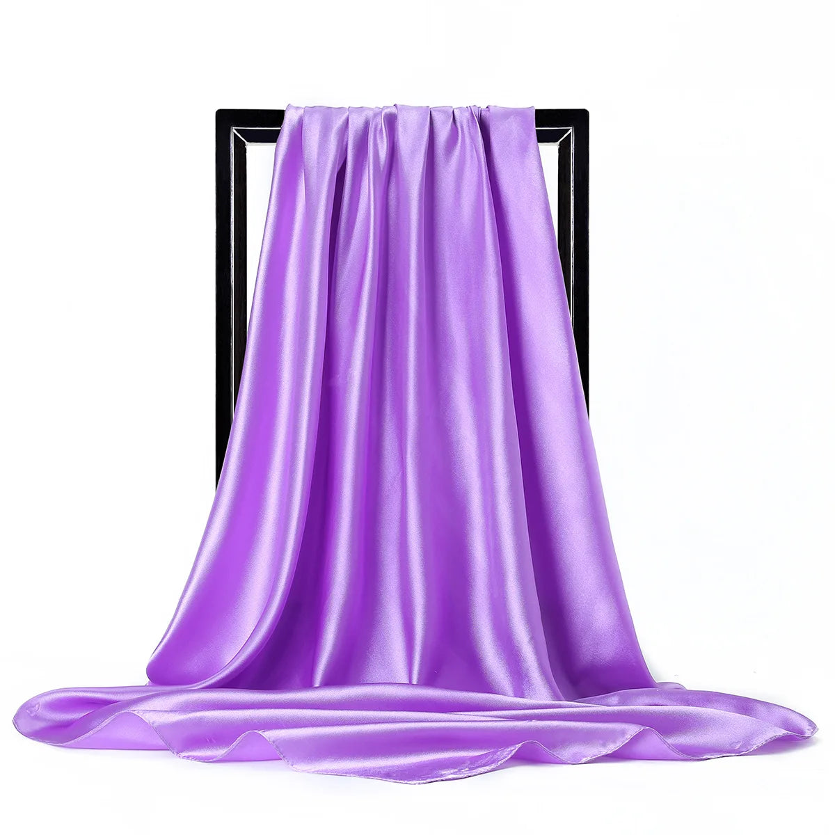 Luxury Satin Silk Feel Scarf for Women Hijab Shawl & Head Wrap