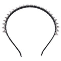 Silver Metal Stud Rivet Spike Headband Hair Head Band Aliceband Punk Girl