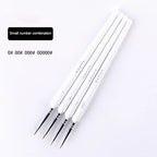 4/5/10pcs Miniature Hook Line Pen art painting brushes weasel hair paint brush gouache watercolor oil paint artists Hand Painted