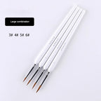 4/5/10pcs Miniature Hook Line Pen art painting brushes weasel hair paint brush gouache watercolor oil paint artists Hand Painted