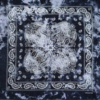 New Design Fashion Hip Hop Cotton Bandana Square Cashew Scarf Headband Tie Dye Black Red Paisley Gifts For Women/Men/Boys/Girls