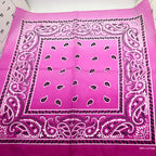 New Design Fashion Hip Hop Cotton Bandana Square Cashew Scarf Headband Tie Dye Black Red Paisley Gifts For Women/Men/Boys/Girls