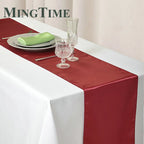Satin Table Runner 30cm X 275cm Wedding Party Supply Christmas Home Modern Coffee Dining Luxury Table Decoration 12" X 108"
