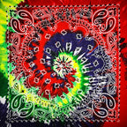 New Fashion Hip Hop 100% Cotton Bandana Square Scarf 55cm*55cm Black Red Paisley Headband Printed For Women/Men/Boys/Girls