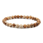 Charm Bracelet Natural Stone Beads 6/8/10mm Volcanic Lava Tiger Eye Beads Elastic Bracelets For Men Women Jewelry pulsera hombre