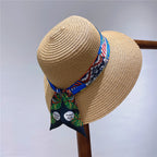 Fashion Women Hair Scarf 2024 New Brand Design Luxury Silk Scarf Fashion Print Headband Skinny Bag Scarves Neckerchief