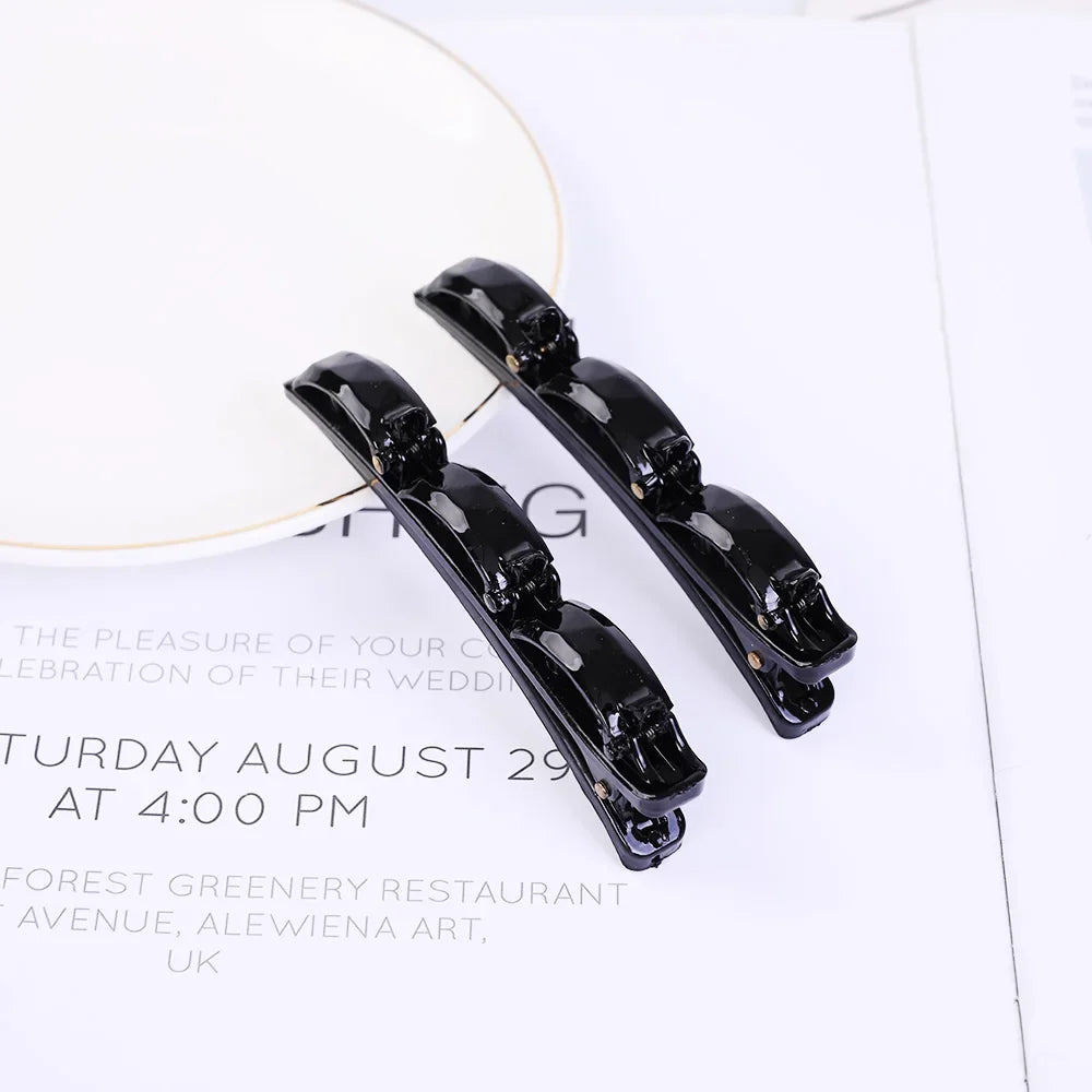 Double Layer Bands Clip Hairbands Fashion Plastic Braided Headband Punk New Knitting Womens Headwear Hair Accessories Pearl