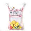 Baby Shower Bath Toys White Baby Kids Toy Storage Mesh with Strong Suction Cups Toy Bag Net Bathroom Organizer for Kids Toddlers
