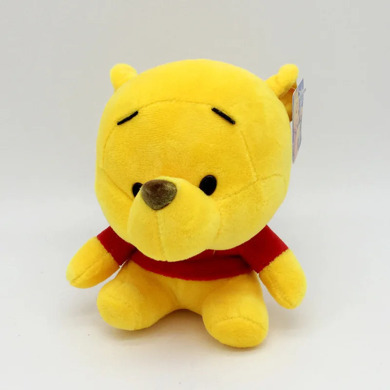 12-20cm Winnie the Pooh Bear Tiger Pig Anime Cute Cartoon Plush Dolls Toys Keychain Pendant Room decoration Kids Birthday Gift