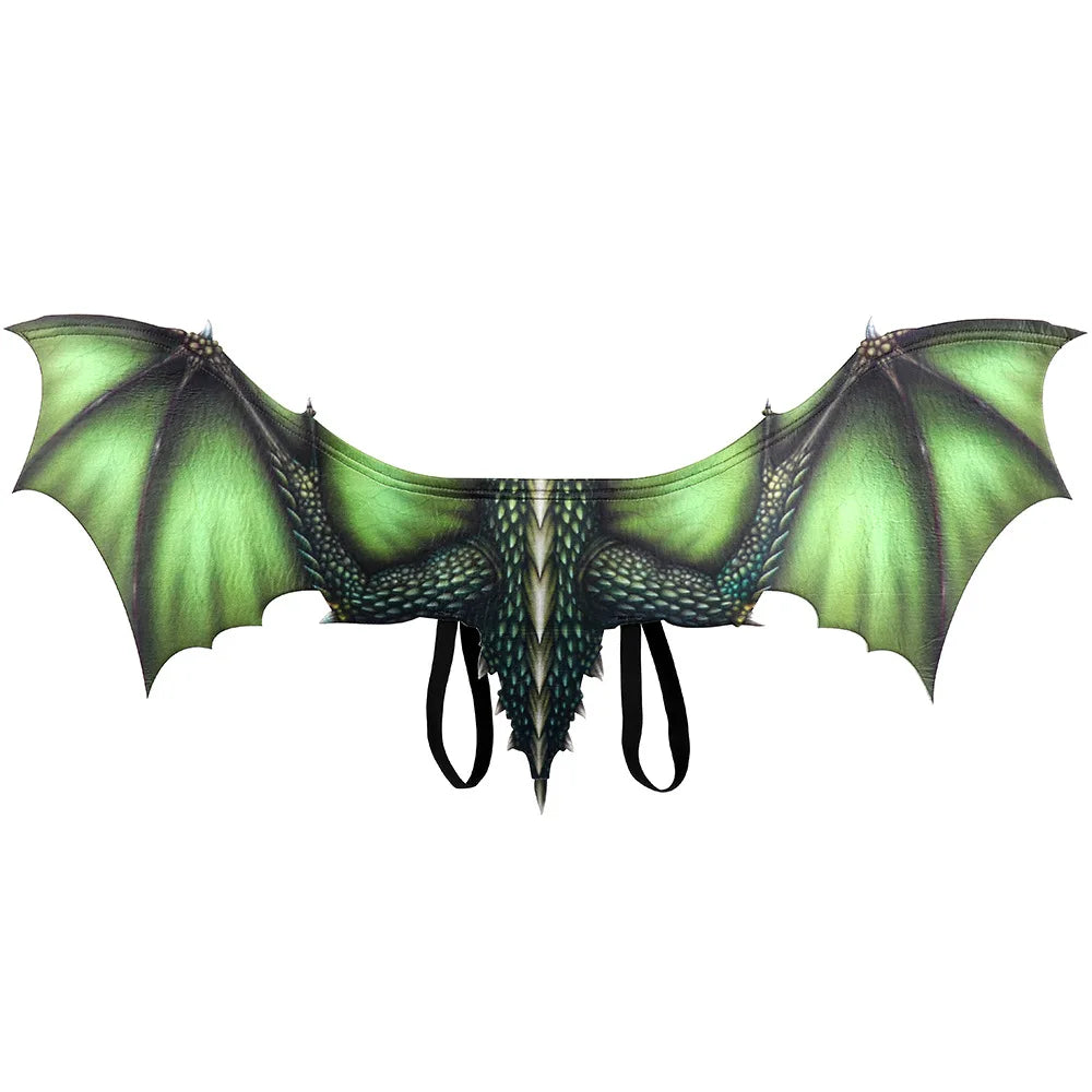 Adult Halloween Decoration Carnival Party Animal Costume Dragon Cosplay Masquerade Face Mask and Wings
