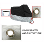 190T Black Blue Design Waterproof Motorcycle Covers Motors Dust Rain Snow UV Protector Cover Indoor Outdoor M L XL XXL XXXL 4XL