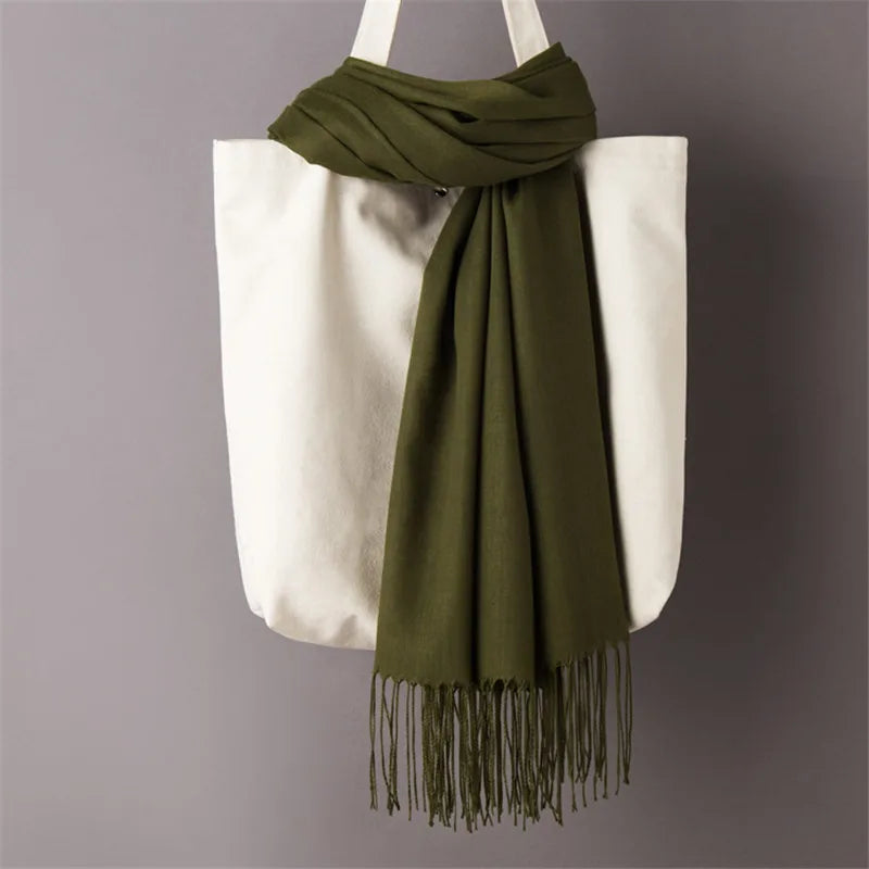 Women's Scarf Pashmina Shawls and Wraps for Evening Dresses Travel Office Winter Wedding Cashmere Feel Large Scarves