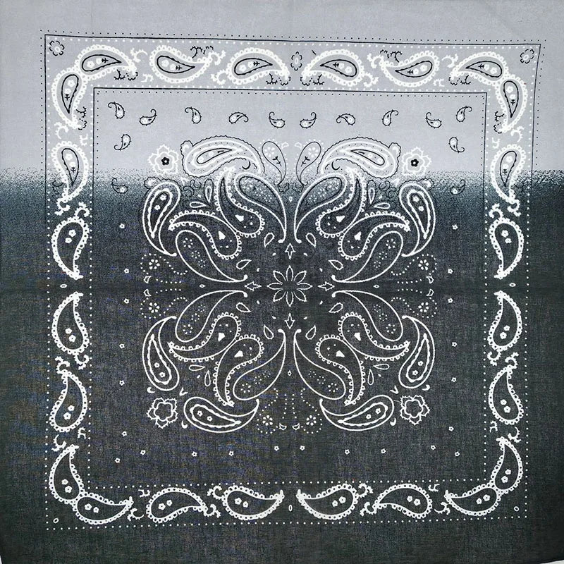 New Design Fashion Hip Hop Cotton Bandana Square Cashew Scarf Headband Tie Dye Black Red Paisley Gifts For Women/Men/Boys/Girls