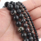 Natural Turquoises Howlite Stone Sediment Jaspers Round Loose DIY Beads for Jewelry Making Christmas Gift Bracelets 15'' 4-12mm