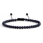 Adjustable Mini Natural Stone Lava Tiger Eye Beaded Bracelets & Bangle for Women Men Chakra Beads Braided Bracelet Charm Jewelry