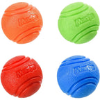 Solid Rubber Dog Ball for Interactive Fetch Training and Chewing Play