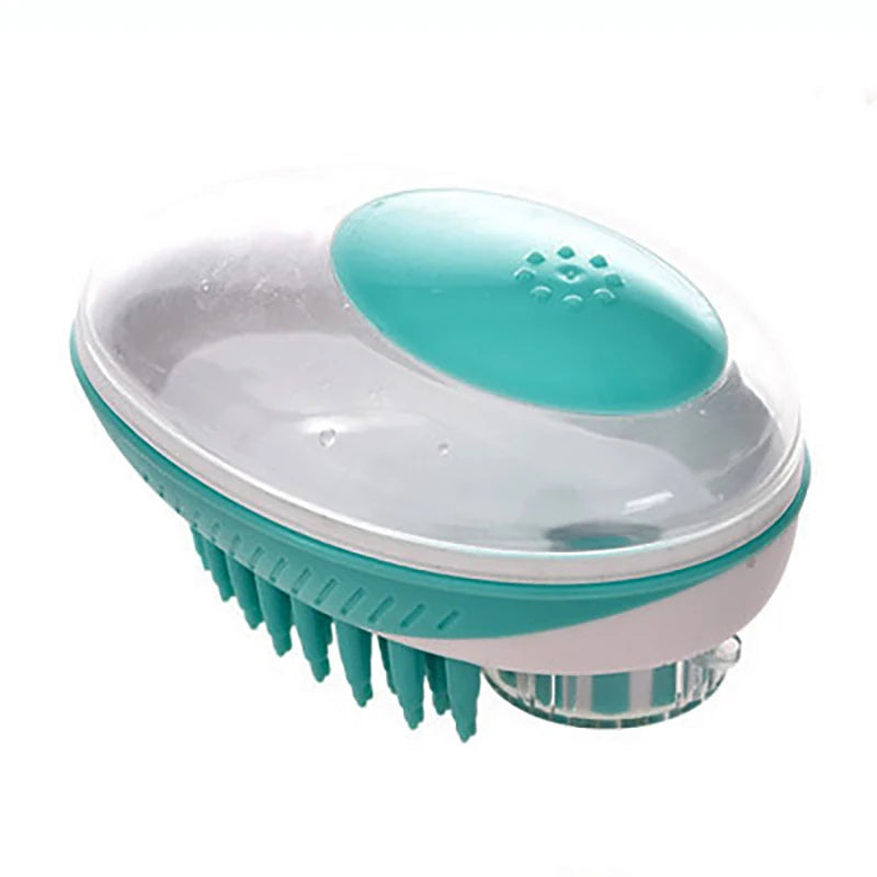 Pet Dog Cat Bath Brush 2-in-1 Pet SPA Massage Comb Soft Silicone Pet Shower Hair Grooming Cmob Dog Cleaning Tool Pet Supplies - WTN Essentials 