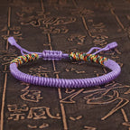 Tibetan Buddhist Bracelet Unisex Handmade Braided King Kong Knot Colorful String Bracelets for Women Men Lovers Lucky Jewelry