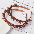 Double Layer Bands Clip Hairbands Fashion Plastic Braided Headband Punk New Knitting Womens Headwear Hair Accessories Pearl