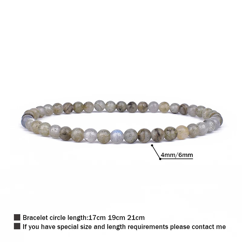 4mm 6mm Mini Energy Charm Bracelet Natural Stone Beads Yoga Healing Bracelet Jewelry for Women Men Best Friend Gift Dropshipping