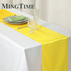 Satin Table Runner 30cm X 275cm Wedding Party Supply Christmas Home Modern Coffee Dining Luxury Table Decoration 12" X 108"