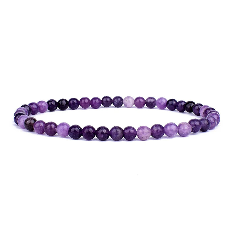 4mm 6mm Mini Energy Charm Bracelet Natural Stone Beads Yoga Healing Bracelet Jewelry for Women Men Best Friend Gift Dropshipping