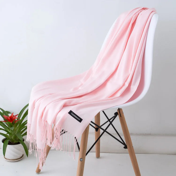Women's Scarf Pashmina Shawls and Wraps for Evening Dresses Travel Office Winter Wedding Cashmere Feel Large Scarves