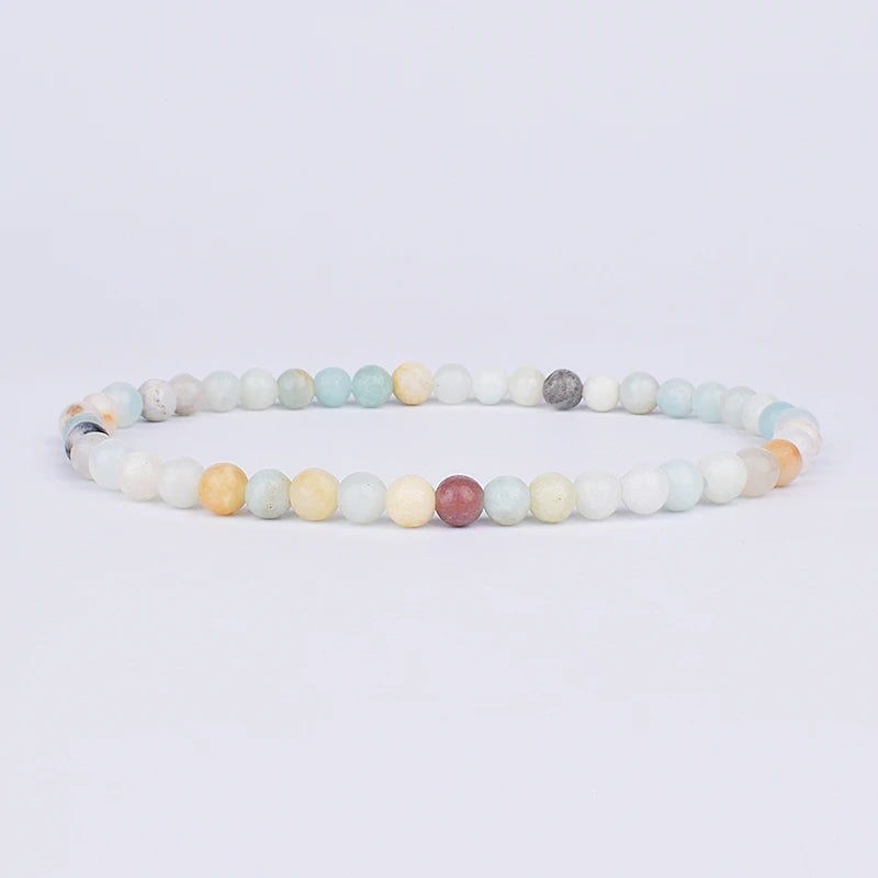 4mm 6mm Mini Energy Charm Bracelet Natural Stone Beads Yoga Healing Bracelet Jewelry for Women Men Best Friend Gift Dropshipping