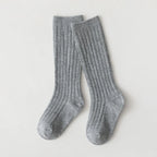 Spainish Children Socks Stripe Boys And Girls Cotton Sock Breathable Knee High Baby Long Socks School Uniform Socks 0-7Years