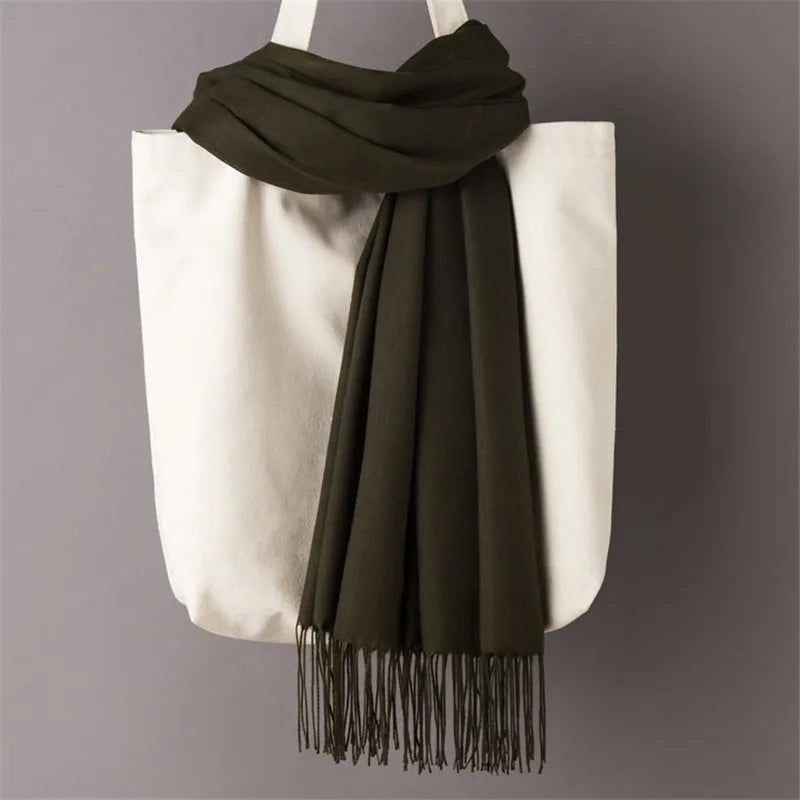 Women's Scarf Pashmina Shawls and Wraps for Evening Dresses Travel Office Winter Wedding Cashmere Feel Large Scarves