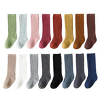 Spainish Children Socks Stripe Boys And Girls Cotton Sock Breathable Knee High Baby Long Socks School Uniform Socks 0-7Years
