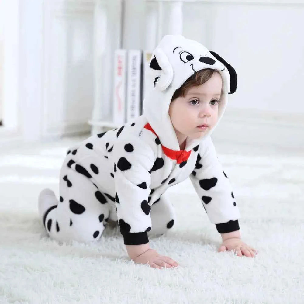Baby Dalmatian Dog Costume – Kigurumi Flannel Romper