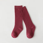 Spainish Children Socks Stripe Boys And Girls Cotton Sock Breathable Knee High Baby Long Socks School Uniform Socks 0-7Years