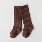 Spainish Children Socks Stripe Boys And Girls Cotton Sock Breathable Knee High Baby Long Socks School Uniform Socks 0-7Years