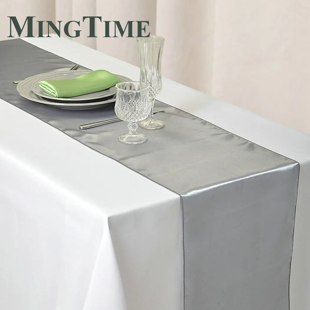 Satin Table Runner 30cm X 275cm Wedding Party Supply Christmas Home Modern Coffee Dining Luxury Table Decoration 12" X 108"