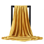 Luxury Satin Silk Feel Scarf for Women Hijab Shawl & Head Wrap