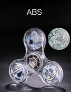 Crystal LED Light Fidget Spinner Glow Stress Relief Finger Toy