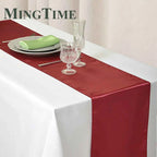 Satin Table Runner 30cm X 275cm Wedding Party Supply Christmas Home Modern Coffee Dining Luxury Table Decoration 12" X 108"