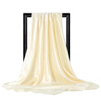 Luxury Satin Silk Feel Scarf for Women Hijab Shawl & Head Wrap