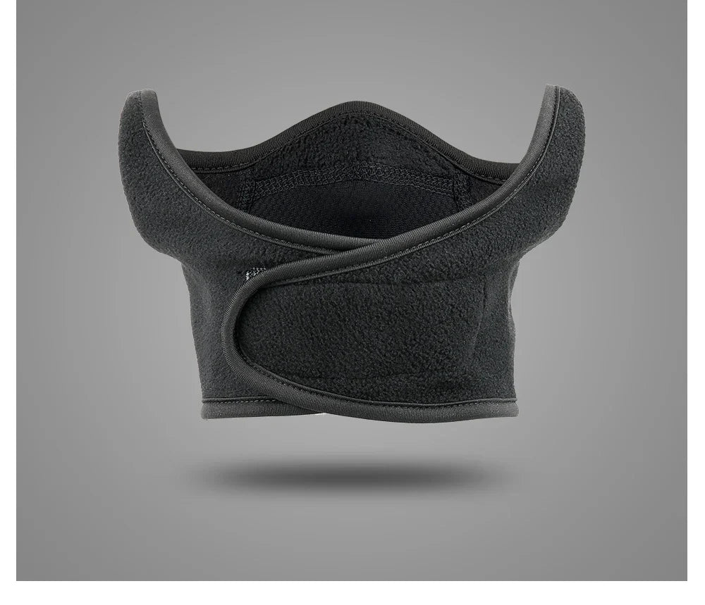 Outdoor face mask, cycling antifreeze head cover, winter skiing face protection, warm ear mask, fleece windproof face mask