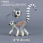 Simulation Wild Animals Zoo Wolf Monkey Fox Chameleon Pangolin Squirrel Chinchilla Donkey Sloth Model Figures Educational Toys